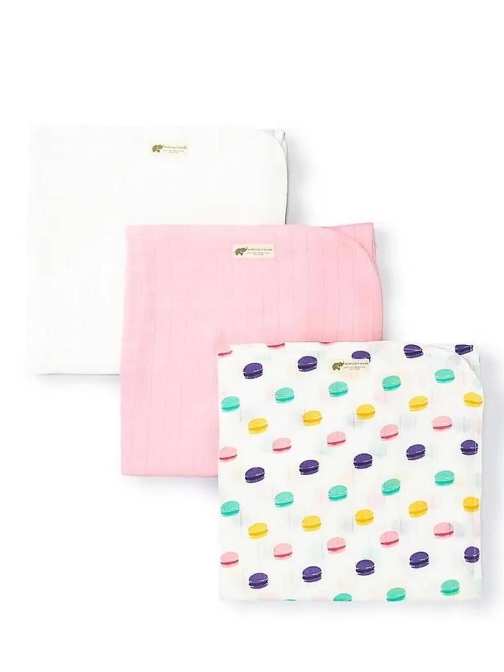 3 Pack Organic Muslin Blanket Set